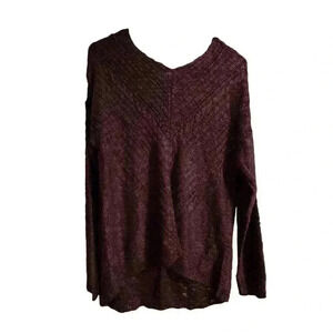 Cloud Chaser Lavender Burnout Sweater Size XL